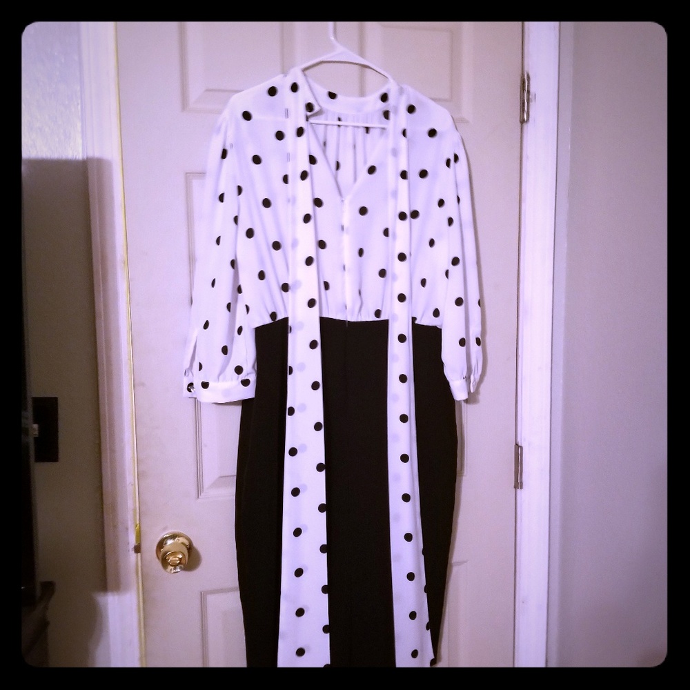 Black and white Polka dot dress